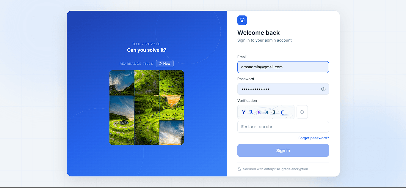 Sign in: Log in to the builder.